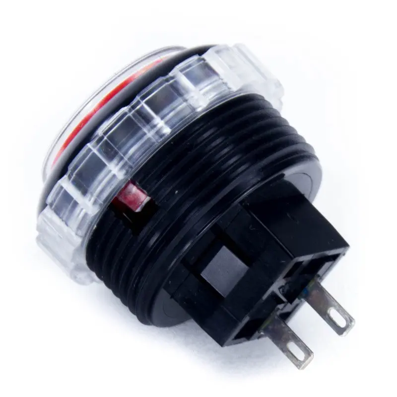 Seimitsu PS-14-GN-C 30mm Screw-in Button - Black & Red - Image 2