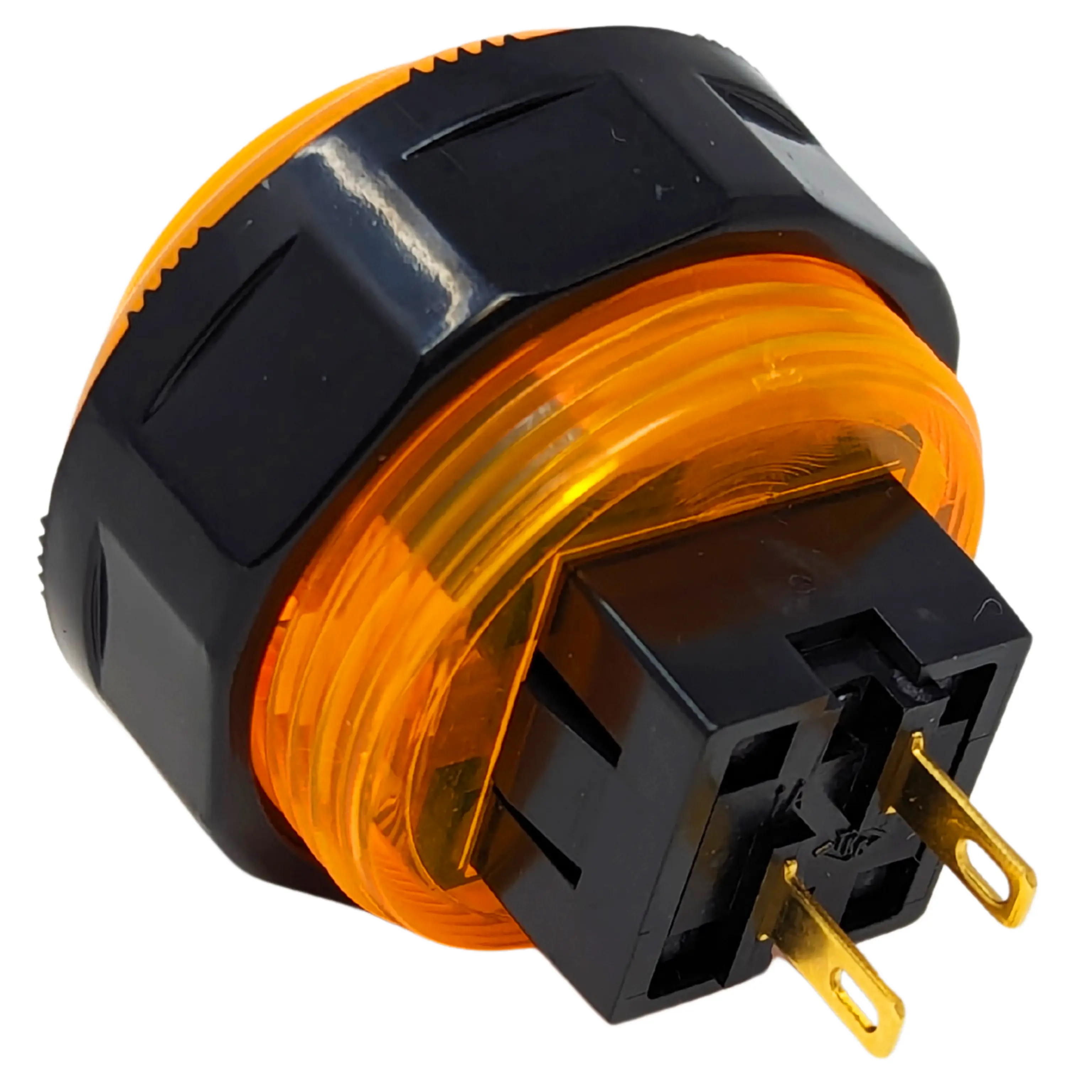 Seimitsu PS-14-KN 30 mm Screw-in Button - Clear Orange - Image 2