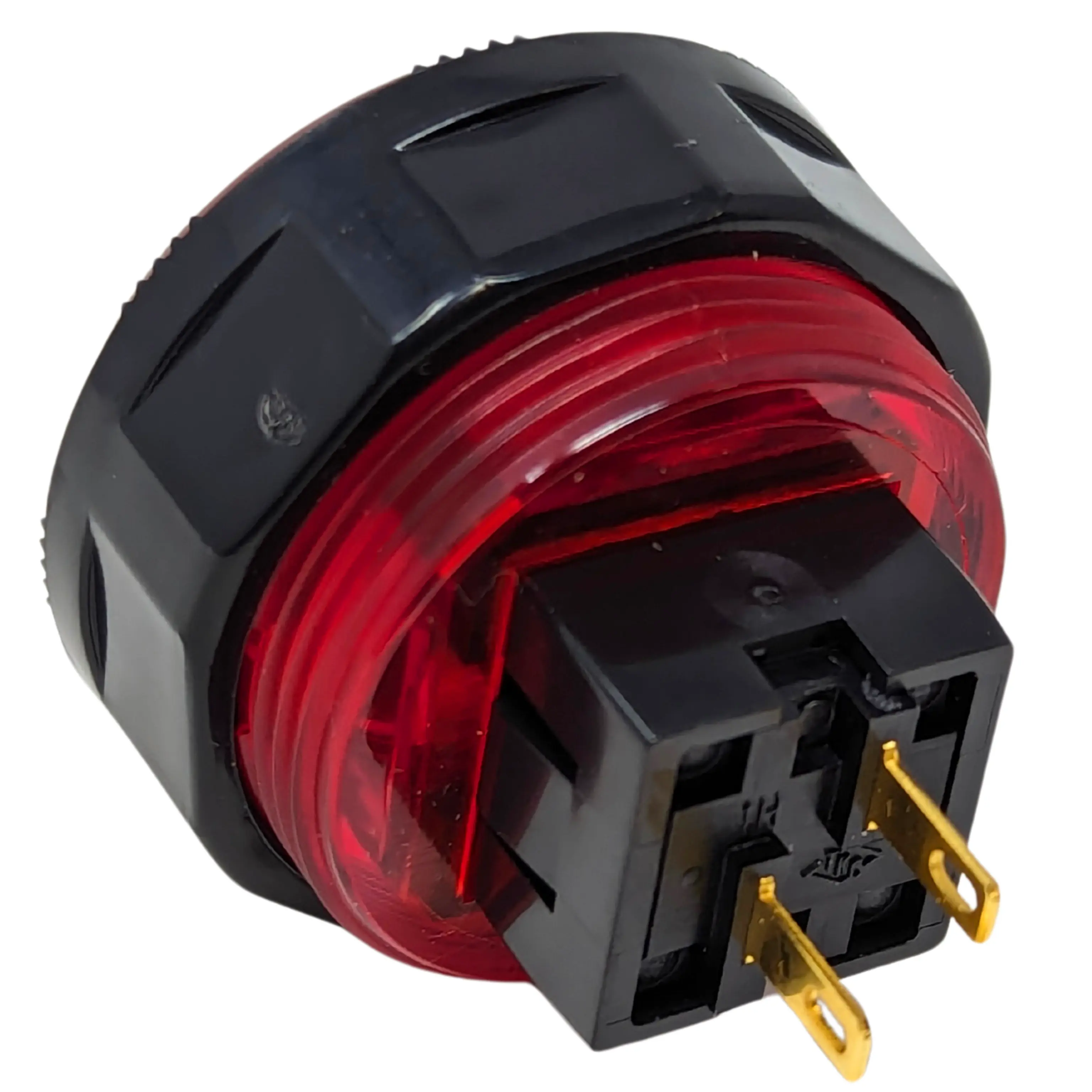 Seimitsu PS-14-KN 30 mm Screw-in Button - Clear Red - Image 2