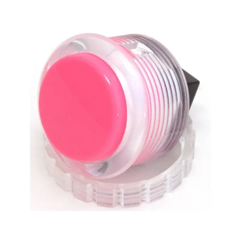 Seimitsu PS-14-KN 30 mm Screw-in Button - Clear White & Pink - Image 2