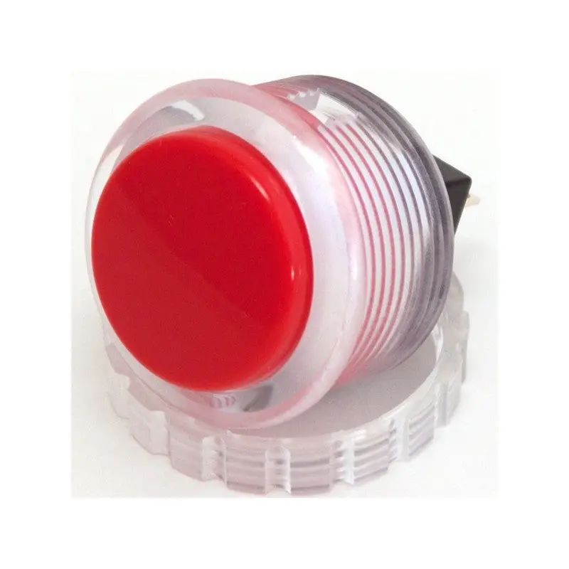 Seimitsu PS-14-KN 30 mm Screw-in Button - Clear White & Red - Image 2