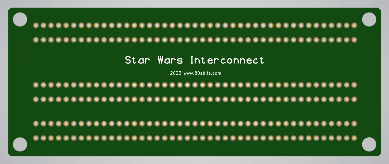 80sBits Star Wars Interconnect Repro PCB